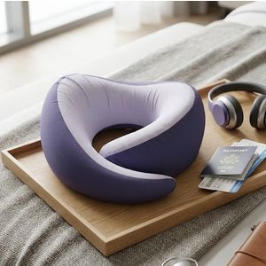 Neck Pillow for Traveling,Travel Neck Pillow for Airplanes,Portable,Smooth & Cooling Fabric,100% Pure Memory Foam,Neck Pain Relief with 360º Ergonomic Support