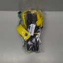 21 Fitness Resistance Bands-4 Tube Pedal Ankle Puller - 2023 New Sit up Leg Stretch Rope Exercise Bands with Handles, Stretching Workout Fitness Bands for Arm Weights Exercise Equipment (Yellow)