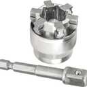 ginolmis 2Pcs Universal Socket Wrench, Adjustable 3/8" Grip Tool