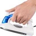 Travel Irons Portable Steam Irons for Clothes Handheld Steamer Mini Iron Non-Stick Sole Plate Dry Ironing and Steam Ironing Fast Heated up Detachable Water Tank