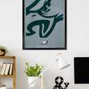 Trends International NFL Philadelphia Eagles - Logo 25 Wall Poster, 34L x 22.4W, Black Framed Version