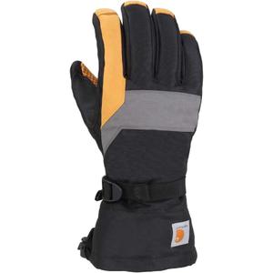 Carhartt Men's A726 Pipeline Glove (Medium, Black/Dark Grey/Barley)