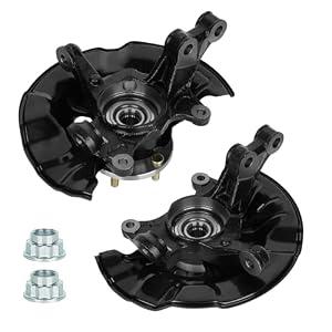 Front Steering Knuckles & Wheel Bearing Hub Assembly Fit for Toyota Corolla 1.8L 2014-2018 L4, for Matrix 1.8L 2009-2013 L4, Left Driver and Right Passenger Side, for 698-477, 698-476