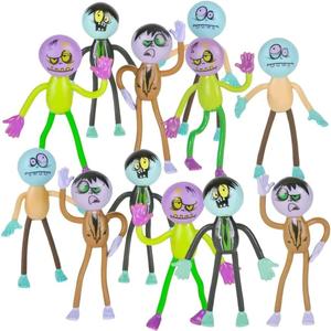 Rhode Island Novelty 3.5 Inch Bendable Zombies, One Dozen Per Order