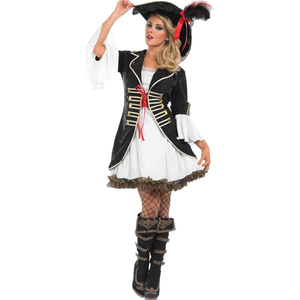 fun shack Pirate Costume Women, Buccaneer Outfit for Adults, Halloween Pirate Attire, Dress Up Party Costume, S