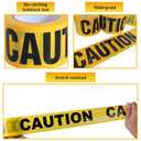 Yellow Caution Tape 3 Inch x 328 Ft Heavy-Duty Barrier Tape for Construction Safety Zones Crime Scenes Reflective Waterproof Tear-Resistant High-Visibility Hazard Warning Tape for Easter Day