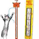 FLING-AMA-STRING Automatic cat toy: Interactive Cat Toy for Bored Indoor Cats with motorized String Action, Ideal Hanging Door Toy for cats