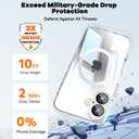 Misscase for iPhone 17 Magnetic Case,[Military Drop Protection] Clear Hard Plastics Cover, Camera Lens Protector,Compatible with MagSafe,Anti Yellowing Full Protection Cases-White