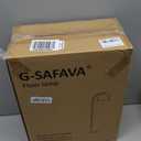 GSAFAVA 62.5" Wood Floor Lamp for Living Room Gold with Foot Switch Arc Standing Tall Lamps for Bedroom Mid Century Modern Corner Floor Lamps for Office Nursery Industrial Reading Light Room Lamp