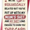 20 x Funny Father's Day Card for Step Dad, Happy Father's Day Card Gift from Step Son or Step Daughter, Humorous Fathers Day Gift Thank You Cards for Stepfather, Mix