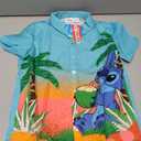 Disney Marvel Spiderman Cars Stitch Star Wars Mickey Boys Hawaii Shirt Button Up Dress Shirts Short Tropical Shirt Kids  (10-11 Years)