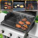 SafBbcue Upgrade Genesis 300 Series Griddle for Weber Genesis E-310 E-320 E-330 S-310 S-320 S-330 EP-310 EP-320 EP-330 Weber Genesis 300 Grill Parts Reversible Cast Iron Griddle 7528 7524