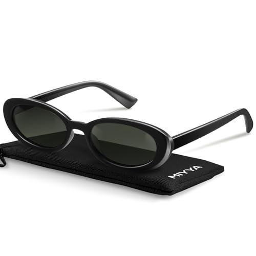 miyya Old Money Polarized Oval Sunglasses – 2025 Edition, UV400 Protection, Feather-Light Fit & Trendy Colors