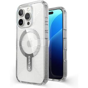 Speck Clear iPhone 16 Pro Case - Slim MagSafe GemShell Crystal Clear