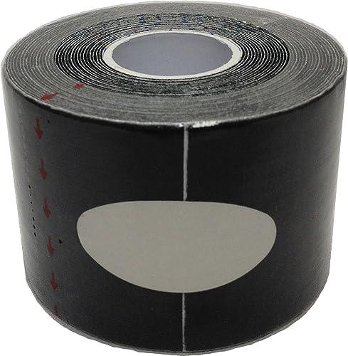 Therapist’s Choice® Kinesiology Tape Single Roll (Black), 30 uses supply, 1.6 inch/106 inch, Set Of 4