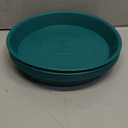 6 Pack of 10 inch Plant Saucer Blue, Heavy Duty Plastic Plant Saucer 10 inch Round, Flower Plant Saucers for Indoors, Plant Trays for Planter (Teal)