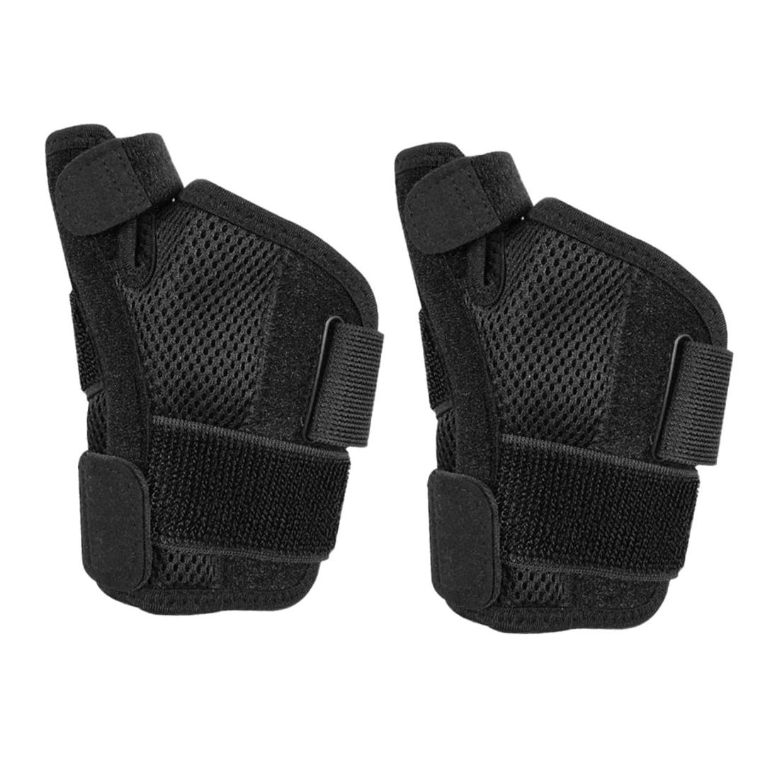 2 Pcs Breathable Thumb Brace with Wrist Elastic Band for Sprain Support and Thumb Wraps Stabilizer for Injury and Daily Activities