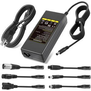 42V 2A Electric Scooter Charger Universal Replacement with 7 Plugs, Compatible with GOTRAX/Jetson/Voyage Charger for 36V 10S Li-ion Battery.