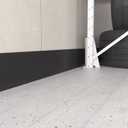 Flexible Self-Adhesive 4 Inch Vinyl Wall Base - Peel & Stick Cove Base Moulding Trim (60Ft)