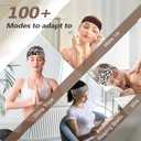 3 x DiyJibb Headbands for Women, Stretchy Non Slip Soft Cotton Cloth Hair Bands for Sports, Workout, Yoga and Running, 7pcs (Leopard Print