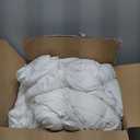 Bedsure White comforter Cover size 102x 96 inch