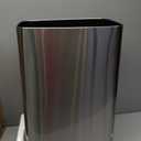 NINESTARS DZT-50-28 Automatic Touchless Motion Sensor Rectangular Trash Can, 13 Gal, Black Trim