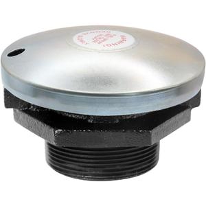 Transfer Tank Vented Diesel Fuel Cap w/ 2 Inch Threaded Neck,Diesel Fuel Transfer Tank Cap, Venting Pressure Gas Fill Lid for Auxiliary/Storage Truck Tool Box (Silver)