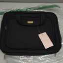 NISHEL Travel Toiletry Bag for Women, Makeup Essentials Organizer, Hanging Case for Accessories, Cosmetics, Large Size, Black