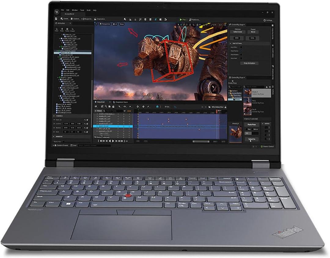 Lenovo ThinkPad P16 Gen 2 21FA002TUS 16" Mobile Workstation - WQXGA - 2560 x 1600 - Intel Core i7 13th Gen i7-13700HX Hexadeca-core (16 Core) - 32 GB Total RAM - 1 TB SSD - Villi Black, Storm Gray
