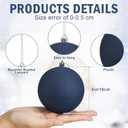 12 Pcs 4 Inch Neutral Textured Christmas Ball Ornament 4 Inch Vintage Matte Boho Cream Blue Pink White Plastic Christmas Ball Rustic Xmas Tree Ornaments Modern Home Decor for Holiday (Multicolored)