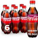 Coca-Cola Cherry Soda Soft Drink, 16.9 fl oz, 5 Pack, BBD: DEC 29.2025