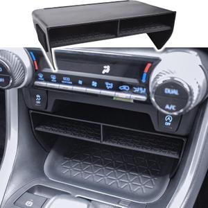 EDBETOS Larger Size Slots Center Console Organizer Compatible with Toyota RAV4 Accessories 2019-2023 2024 2025 and 2021-2025 RAV4 Prime Insert Tray Secondary Storage Box for Phone with Case, Black