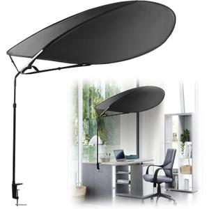 BALAPET Large Office Cubicle and Desk Shade, 360° Rotation and Horizontal Swivel Adjustable Cubicle Light Shield, Designed for Light Sensitive Worker, Ideal Shade for Office Cubicles and Desks（L）