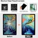 for Samsung Tab A9 Plus Screen Replacement for Samsung Tab A9 Plus LCD Display for Samsung Galaxy SM-X210 Digitizer Touch Screen Assembly Repair Kits SM-X215 SM-X216B Black