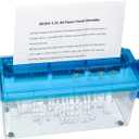 JIKIOU Standard A4 Paper Hand Shredder Portable Paper Shredder Manual Shredder Documents Paper Cutting Tool Home Office Desktop Stationery Blue