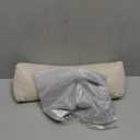 Buckwheat Neck Support Pillow Cervical Neck Cylinder Bolster Pillow,Buckwheat Hulls Adjustable Roll Pillow,Neck Pain Relief for Back and Side Sleepers Round Pillows for Lunch Break beige, 6*15 inch