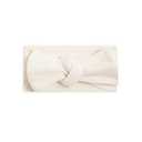 Colored Organics Baby Organic Cotton Hattie Bow Wrap Headband - Ivory