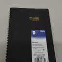 Blueline 2025 Essential Daily Planner, Appointment Book, 12 Months, January to December, Spiral Binding, 8" x 5", Black, Bilingual (C2504.81BT-25)