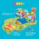 Intex Inflatable Dinosaur Play Center Outdoor Playhouse Inflatable Water Park with Kid Pool Slide, Water Sprayer, Waterfall, and 6 Balls, Multicolor