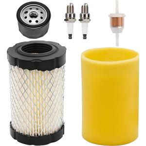 796031 YTH22v46 Air Filter Tune Up Kit Compatible with Husqvarna YTA18542 YTA22V46 YTH18542, for Briggs & Stratton 591334 492932 696854, for John Deere D100 D110 D105 D125 D130 with 492932 Oil Filter