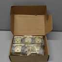 Home Expert 40 Pack (20 Pairs) 3/8 Inch Inset Cabinet Hinges, Self-Closing Face Mount Hinges with Door Bumpers, Satin Brass Gold for Kitchen Cabinets, Bathroom Vanities, Furniture Doors