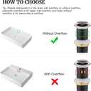 Pop up Sink Drain Stopper for Bathroom Vessel Vanity Sink Art Basin Oil Rubbed Bronze, Small Cap Without Overflow, Metal Pop-up Drain Strainer with Detachable Basket Stopper