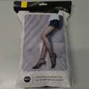 EXQUISLIFE Fleece Lined Tights Sheer Women - Fake Translucent Warm Pantyhose Leggings Sheer Thick Tights, for Winter (Small, Black+coffee)