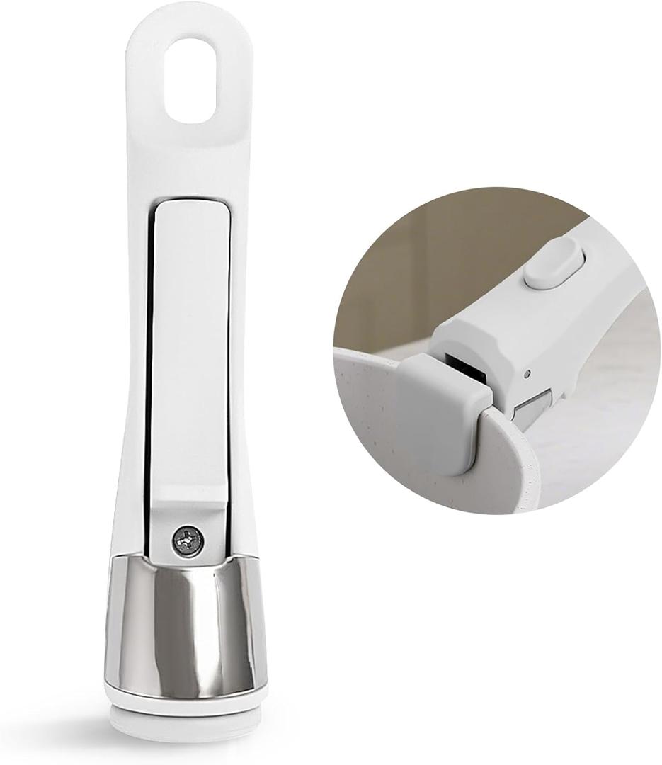 Deteachable Pan Grpper Handle - Detachable Removable pan Handle, Replacement Pan Gripper, Suitable for All Cookware (Grey)
