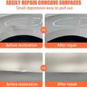 4-Pack Car Dent Puller Tool Kit - Professional Dent Removal for Cars, Glass, Screens, Tiles, and More! Perfect for Easy Dent Repair (2 Large Orange +2 Small Orange)