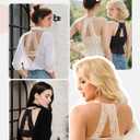 Front Closure Bras for Women Lace Racerback Sexy Plunge Lightly Padded Smooth Tshirt Underwire Push Up Bra