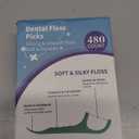 480 Count Dental Floss Picks  Mint Flavored Flossers with Built-in Toothpick for Deep Cleaning  8 Portable Boxes of 60  Strong & Smooth Floss Sticks for Family Home Travel for Adults