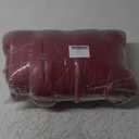 Rocking Chair Cushion Set 2 Pack U Shape Patio Seat Cushions Soft Thickened Indoor/Outdoor Patio Chaise Lounger Cushion 18.9 x 18.9 Inch (Burgundy)