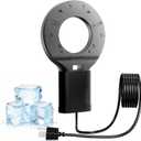 Ganggend 250W Utility De-Icer Submergible Cast Aluminum Chicken Water Heater for Livestock Tank Heater Bird Bath Heater in Winter