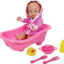 Baby with Bathtub, Pink